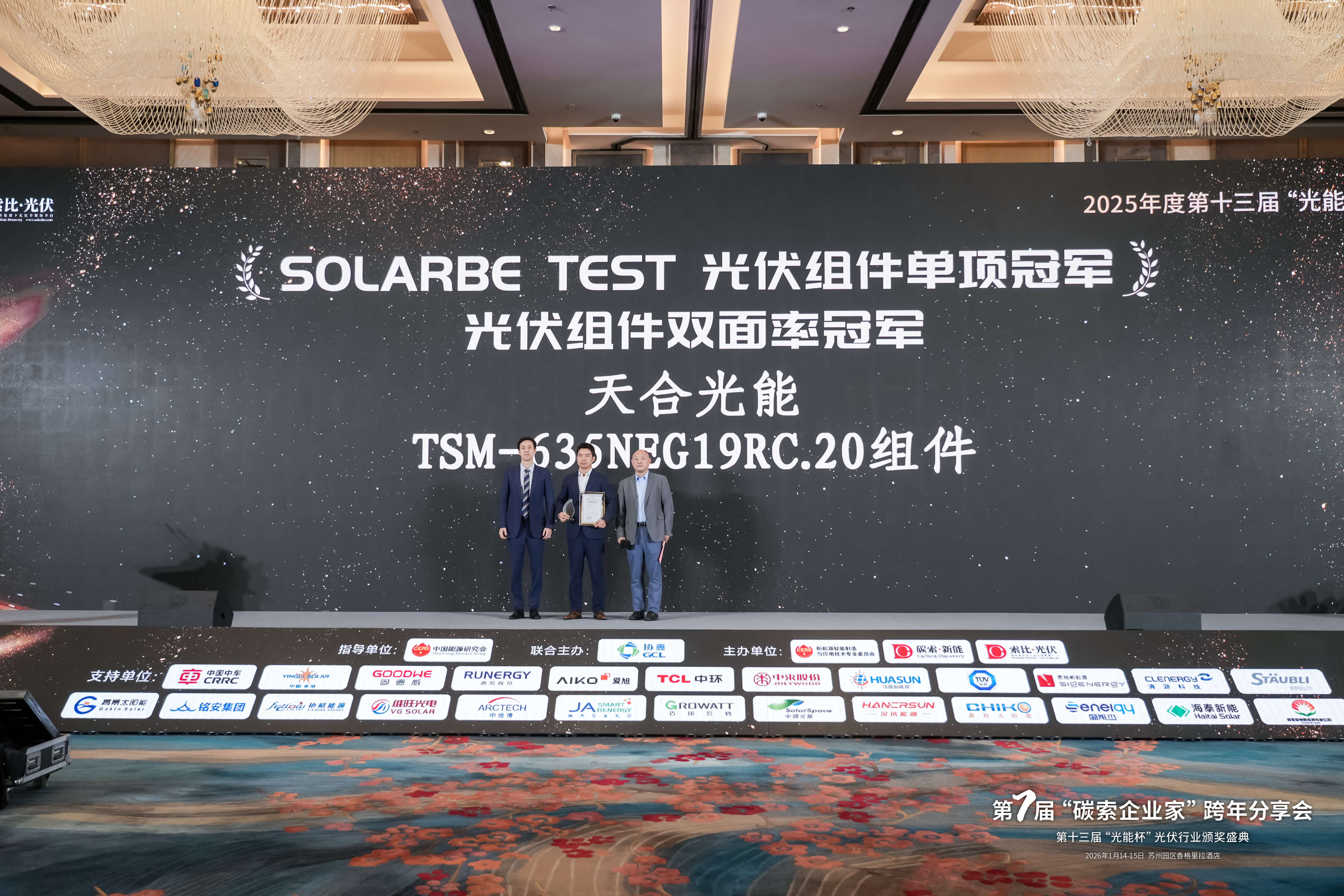 2025光伏组件双面率冠军:天合光能